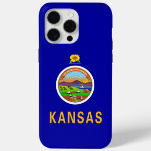 Coque Case-Mate iPhone Apple iPhone 15 Pro Max Coque, drapeau du Kansas