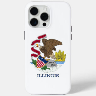 Coque Case-Mate iPhone Apple iPhone 15 Pro Max Coque, drapeau Illinois
