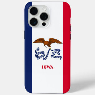 Coque Case-Mate iPhone Apple iPhone 15 Pro Max Coque, drapeau Iowa