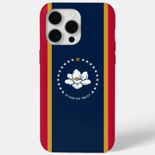Coque Case-Mate iPhone Apple iPhone 15 Pro Max Coque, drapeau Mississippi