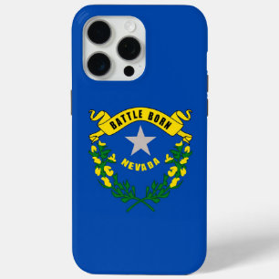 Coque Case-Mate iPhone Apple iPhone 15 Pro Max Coque, drapeau Nevada