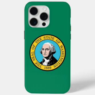 Coque Case-Mate iPhone Apple iPhone 15 Pro Max, drapeau de l'État de Wash
