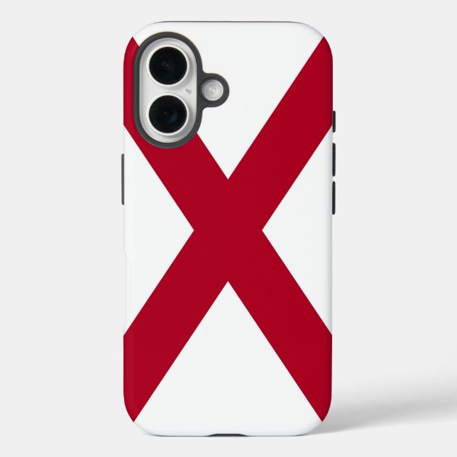 Coques Case-Mate iPhone Apple iPhone 16 Coque-Mate avec drapeau Alabama (Verso)