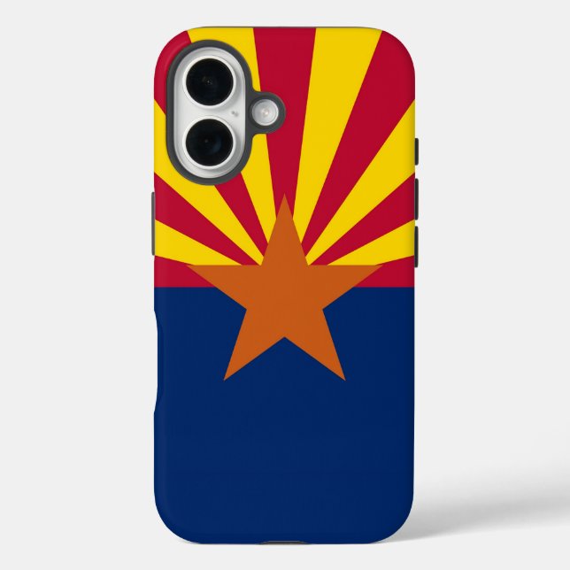 Coques Case-Mate iPhone Apple iPhone 16 Coque-Mate avec drapeau Arizona (Verso)