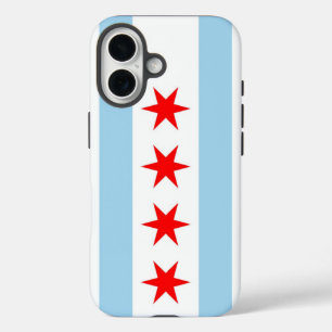 Coque Pour iPhone 16 Apple iPhone 16 Coque-Mate avec drapeau de Chicago