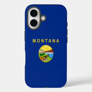 Coque Pour iPhone 16 Apple iPhone 16 Coque-Mate avec drapeau Montana