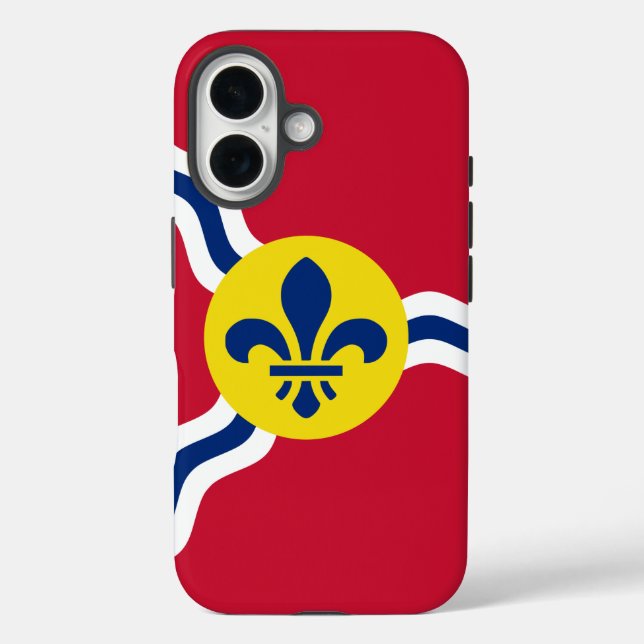Coques Case-Mate iPhone Apple iPhone 16 Coque-Mate avec drapeau Saint-Loui (Verso)
