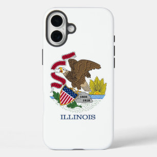 Coque Pour iPhone 16 Plus Apple iPhone 16 Plus Coque-Mate, drapeau de l'Illi