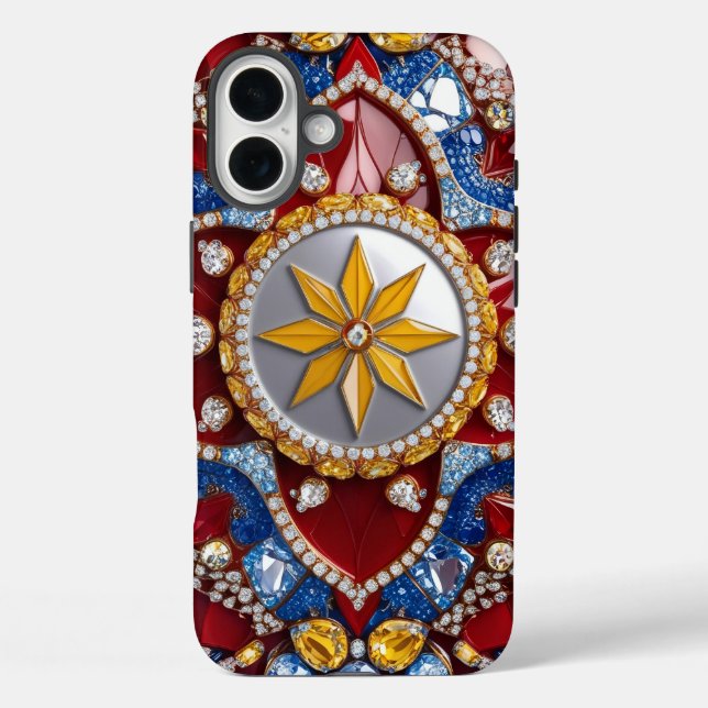 Coques Case-Mate iPhone Apple iPhone 16 Plus Mate, Couleurs Colombie (Verso)
