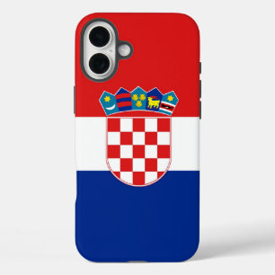 Coque Pour iPhone 16 Plus Apple iPhone 16 Plus Mate, drapeau de la Croatie