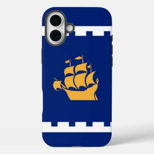 Coque Pour iPhone 16 Plus Apple iPhone 16 Plus Mate, drapeau de la ville de