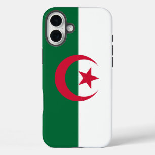 Coque Pour iPhone 16 Plus Apple iPhone 16 Plus Mate, drapeau de l'Algérie