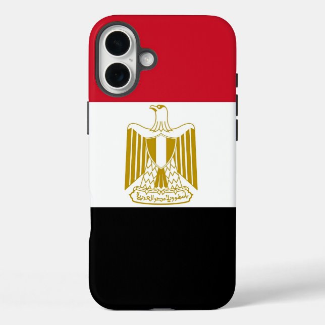 Coques Case-Mate iPhone Apple iPhone 16 Plus Mate, drapeau de l'Égypte (Verso)