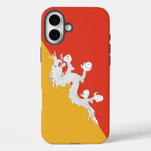 Coque Pour iPhone 16 Plus Apple iPhone 16 Plus Mate, drapeau du Bhoutan