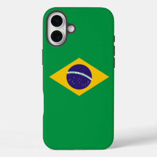 Coque Pour iPhone 16 Plus Apple iPhone 16 Plus Mate, drapeau du Brésil