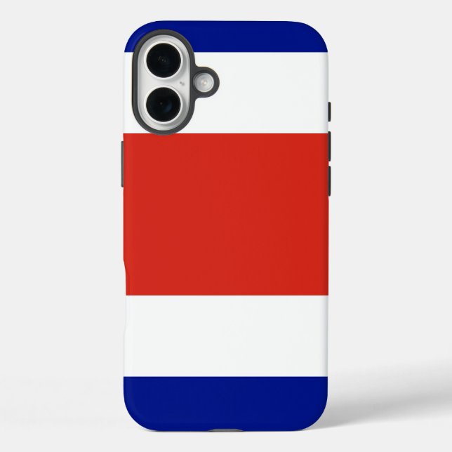 Coques Case-Mate iPhone Apple iPhone 16 Plus Mate, drapeau du Costa Rica (Verso)