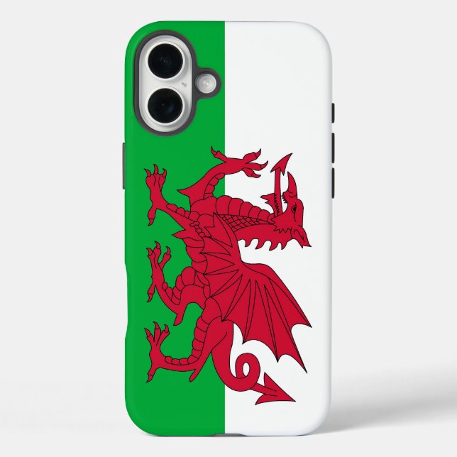 Coques Case-Mate iPhone Apple iPhone 16 Plus Mate, drapeau du Pays de Gall (Verso)