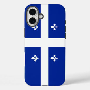 Coque Pour iPhone 16 Plus Apple iPhone 16 Plus Mate, drapeau du Québec