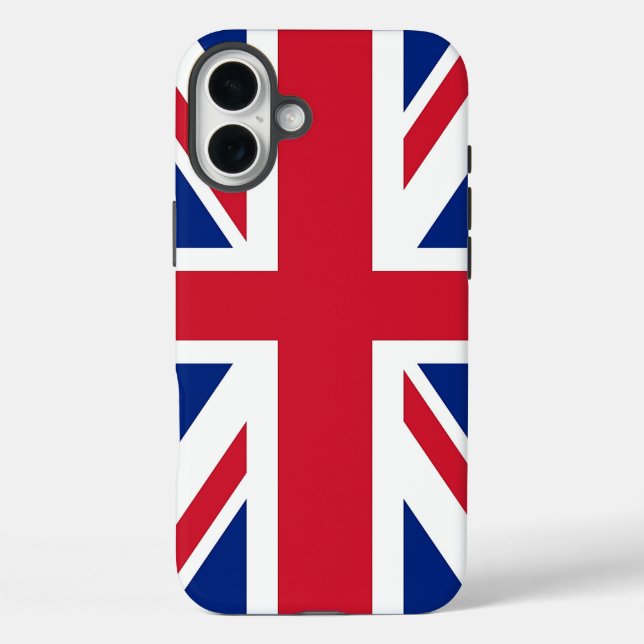 Coques Case-Mate iPhone Apple iPhone 16 Plus Mate, drapeau du Royaume-Uni (Verso)
