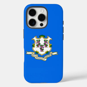 Coque iPhone 16 Pro Apple iPhone 16 Pro Coque-Mate, drapeau Connecticu