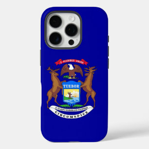 Coque iPhone 16 Pro Apple iPhone 16 Pro Coque-Mate, drapeau du Michiga