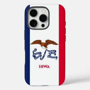 Coque iPhone 16 Pro Apple iPhone 16 Pro Coque-Mate, drapeau Iowa