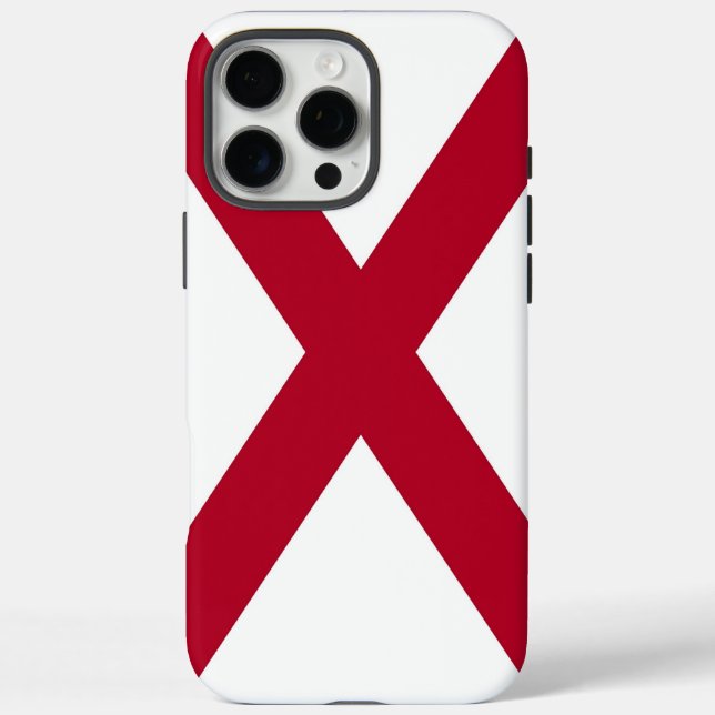 Coques Case-Mate iPhone Apple iPhone 16 Pro Max Coque, drapeau Alabama (Verso)