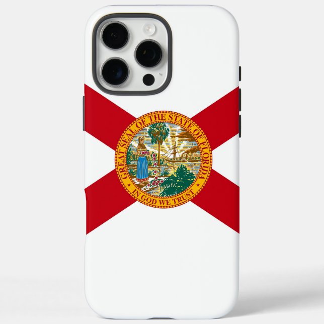 Coques Case-Mate iPhone Apple iPhone 16 Pro Max Coque, drapeau de Floride (Verso)