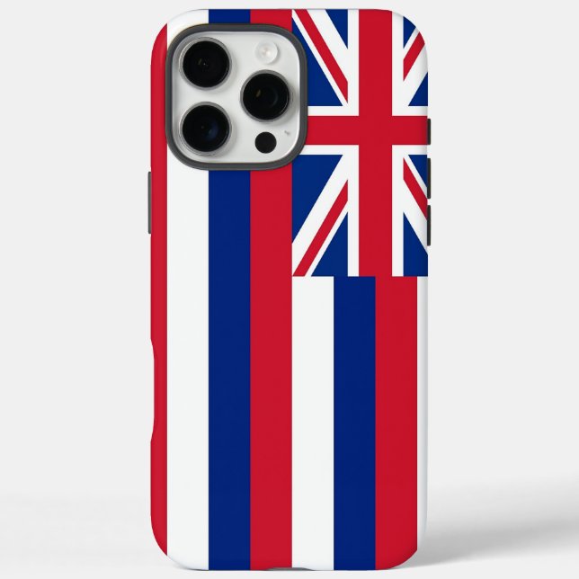Coques Case-Mate iPhone Apple iPhone 16 Pro Max Coque, drapeau Hawaii Stat (Verso)