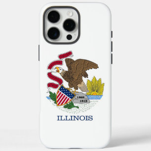 Coque iPhone 16 Pro Max Apple iPhone 16 Pro Max Coque, drapeau Illinois