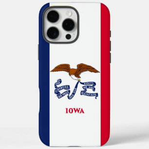 Coque iPhone 16 Pro Max Apple iPhone 16 Pro Max Coque, drapeau Iowa