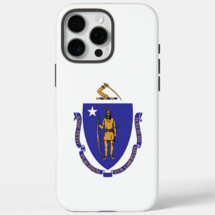 Coque iPhone 16 Pro Max Apple iPhone 16 Pro Max Coque, drapeau Massachuset