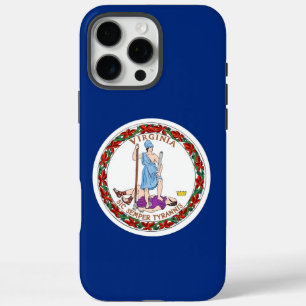 Coque iPhone 16 Pro Max Apple iPhone 16 Pro Max, drapeau de l'État de Virg