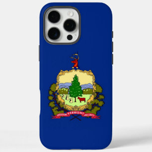 Coque iPhone 16 Pro Max Apple iPhone 16 Pro Max, drapeau de l'État du Verm