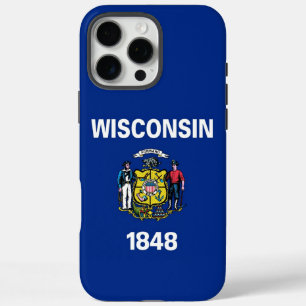 Coque iPhone 16 Pro Max Apple iPhone 16 Pro Max, drapeau du Wisconsin