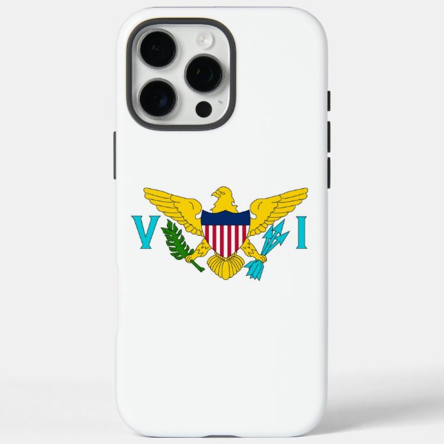 Coques Case-Mate iPhone Apple iPhone 16 Pro Max, US, Virgin Islands flag (Verso)
