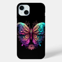 Apple iPhone papillon arc-en-ciel espace phonecase