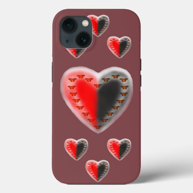 Coques Case-Mate iPhone Apple iPhone X, coeur papillon Yin Yang (Verso)