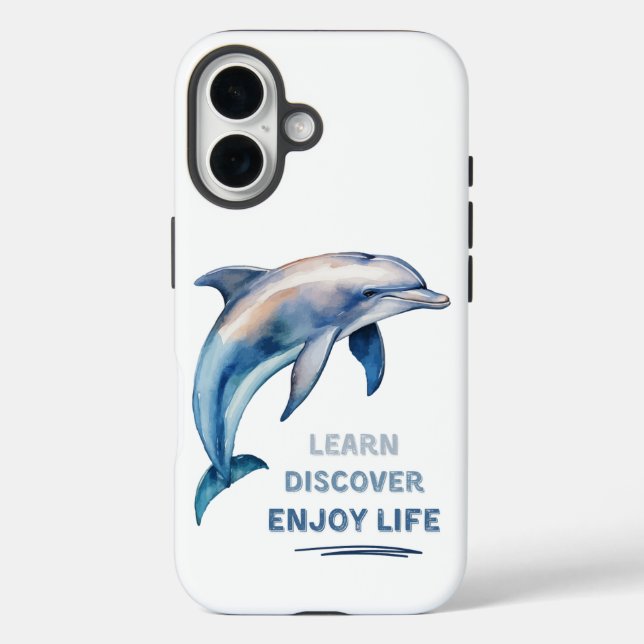 Coques Case-Mate iPhone Apprenez à découvrir Profitez de la vie iPhone 16  (Verso)
