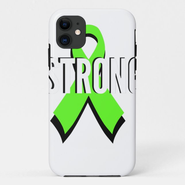 Coques Case-Mate iPhone appui de vert de chaux de lymphome non Hodgkinien (Dos)