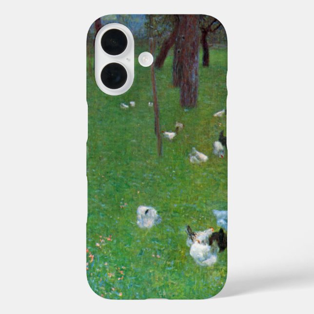 Coques Case-Mate iPhone Après la pluie, poules de jardin par Gustav Klimt (Verso)