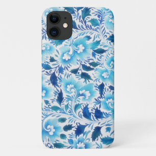 Case-Mate iPhone Case Aqua Blue Style Vintage Floral Art Téléphone Case