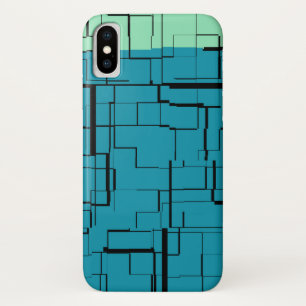 Coques Pour iPhone Aqua Blue Turquoise Green Motif moderne