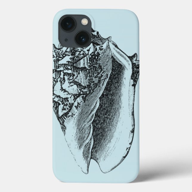 Coques Case-Mate iPhone Aqua Conch Shell (Verso)