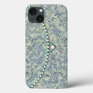 Etui iPhone Case-Mate Aqua Smokey avec perles