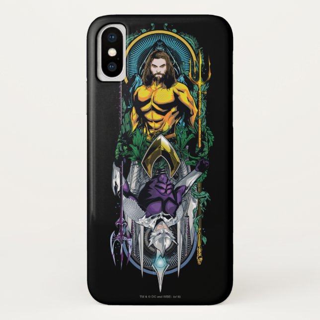 Coques Case-Mate iPhone Aquaman | Orin et panneau réversible de Nouveau (Dos)