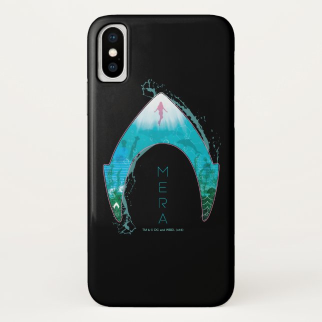 Coques Case-Mate iPhone Aquaman | Voir par Mera Symbole Ocean Graphic (Dos)