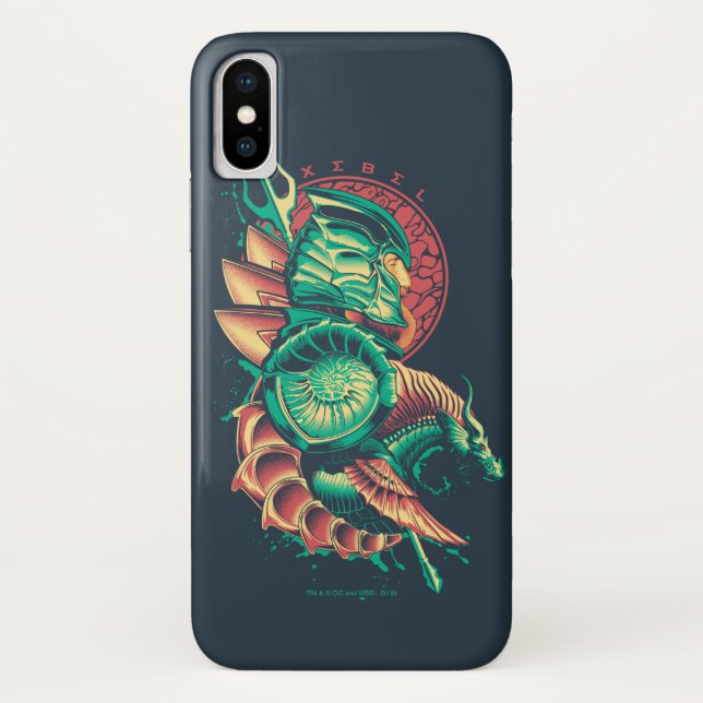 Coques Case-Mate iPhone Aquaman | Xebel King Nereus Graphic (Dos)