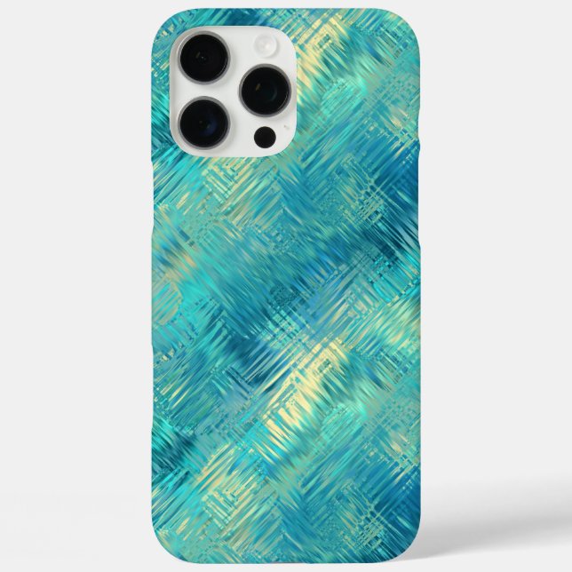 Coques Case-Mate iPhone Aquamarine Blue Crystal Gel Texture (Verso)