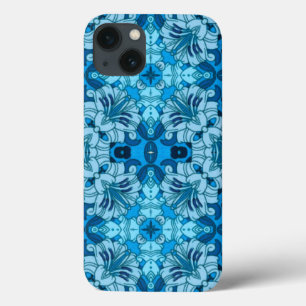 Case-Mate iPhone Case Aquarelle Abstraite Floral Denim Blue